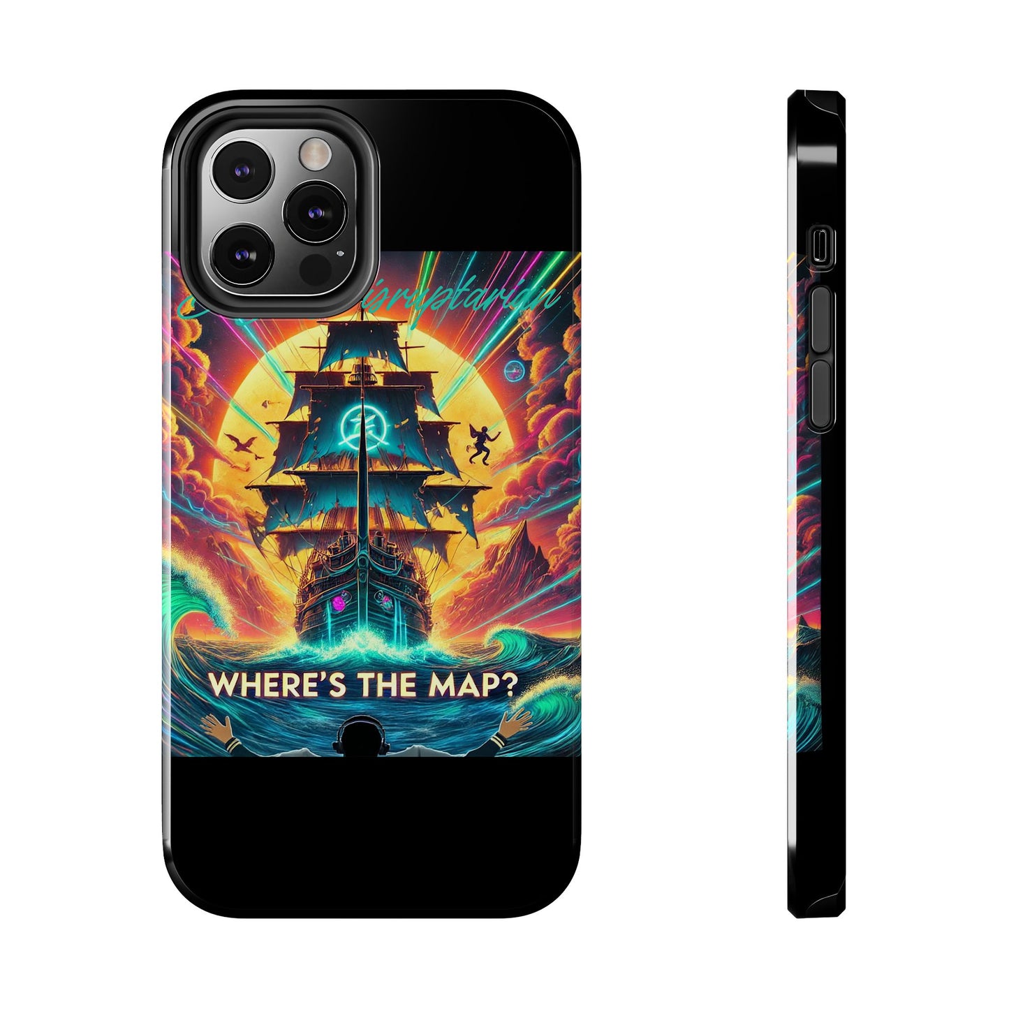 Phone Case - 'Where's The Map' DJ Disruptarian Album Pirate Ship Design