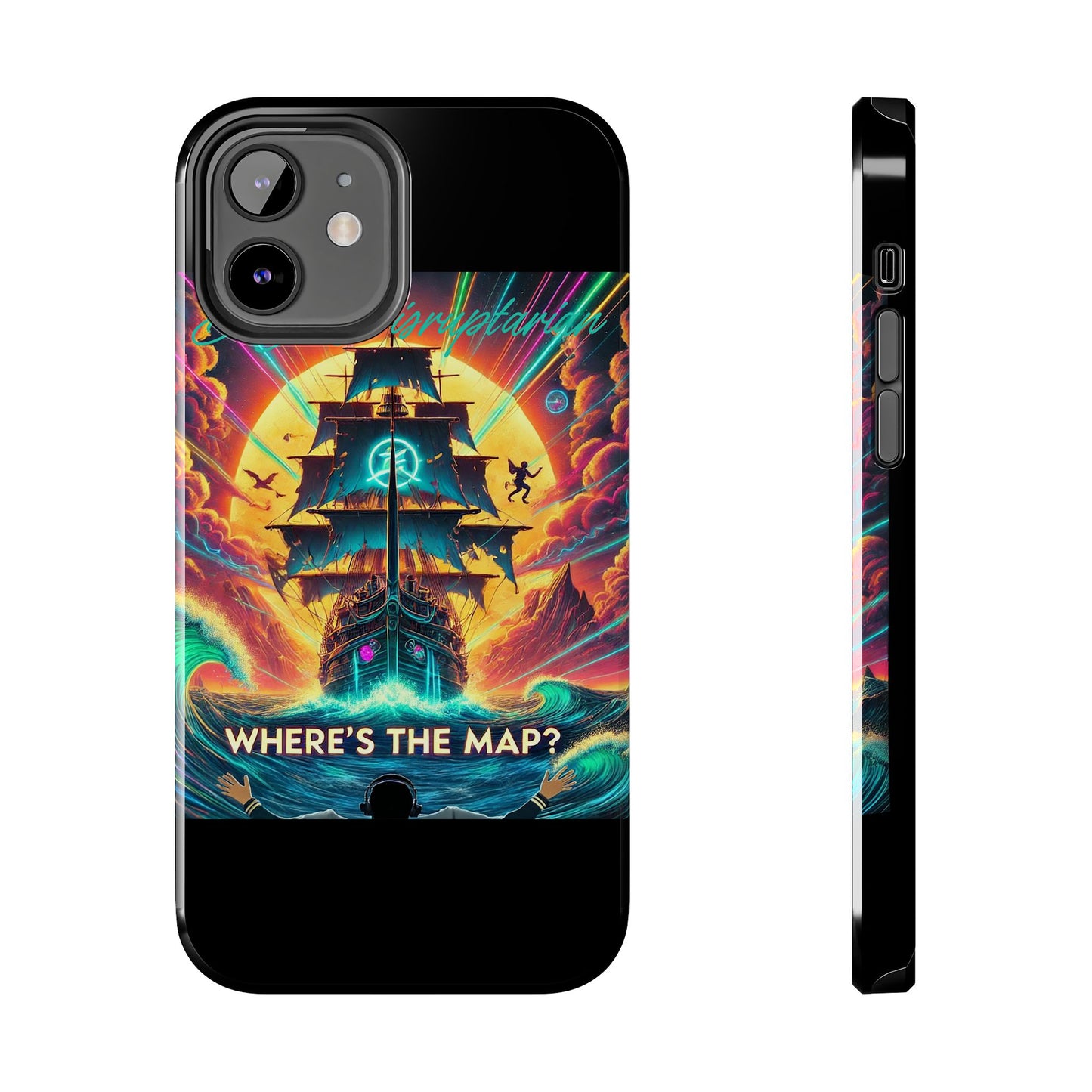 Phone Case - 'Where's The Map' DJ Disruptarian Album Pirate Ship Design