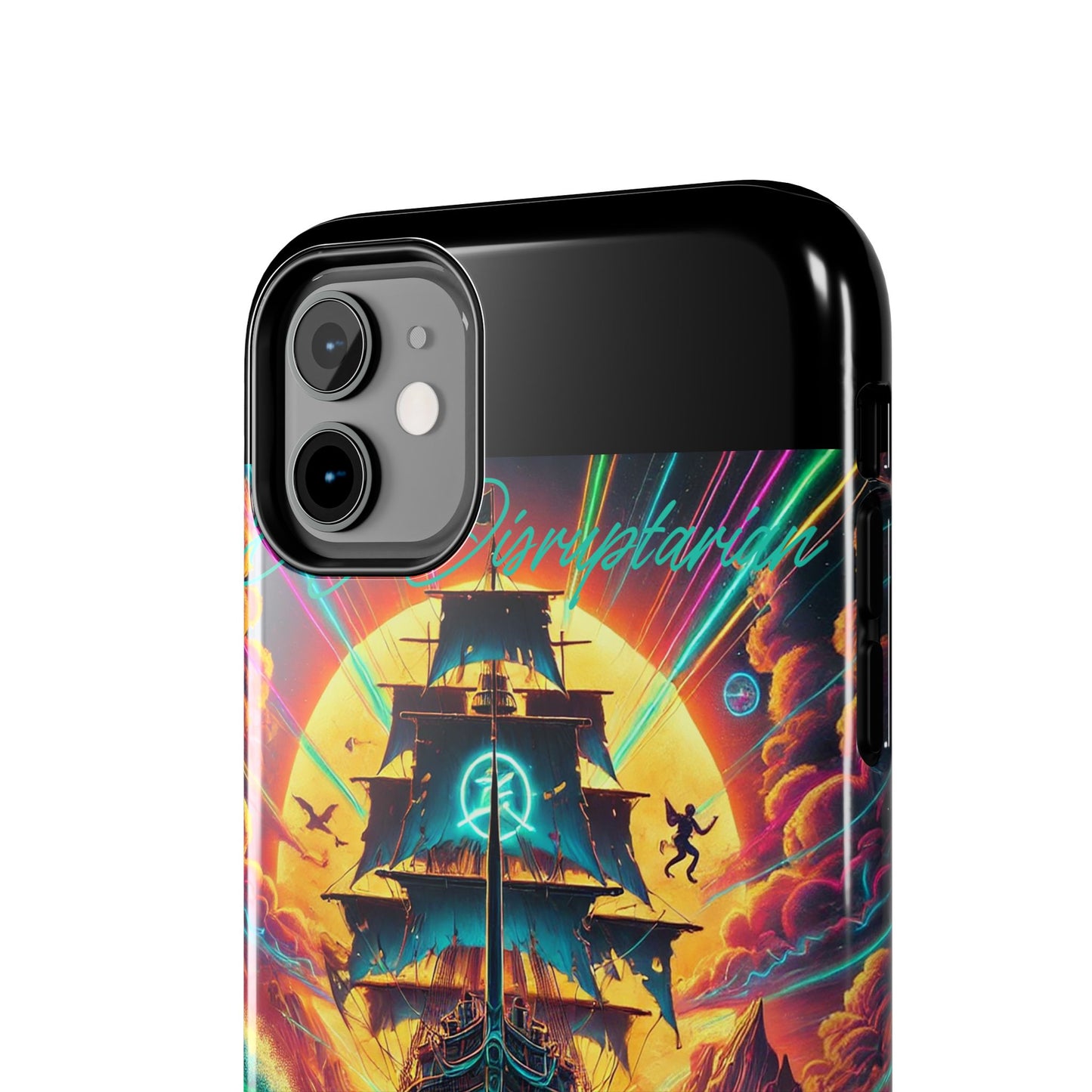 Phone Case - 'Where's The Map' DJ Disruptarian Album Pirate Ship Design