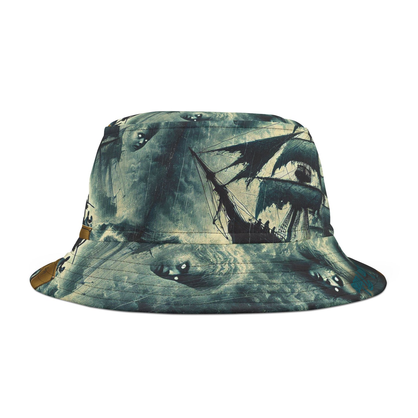 Bucket Hat - Pirate Ship Sea Shanties Album Cover Design