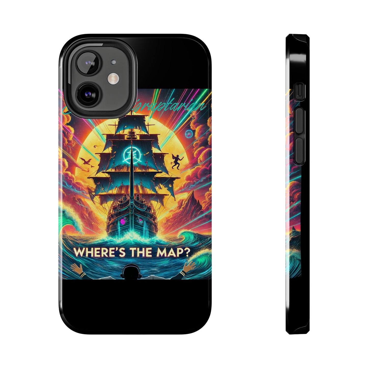 Phone Case - 'Where's The Map' DJ Disruptarian Album Pirate Ship Design