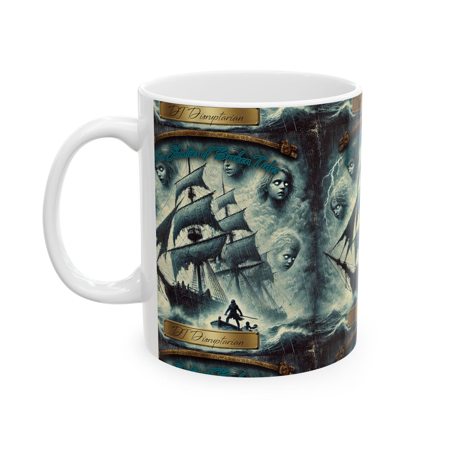 Mug DJ Disruptarian 'Sea Shanties of Broken Tides' Album Merch