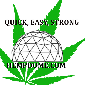 Heavy duty stickers 4.1" x 3.6" These die-cut, heavy duty stickers last for years, and stick to many surfaces! Great way to support Hemp Dome and environmental building construction!